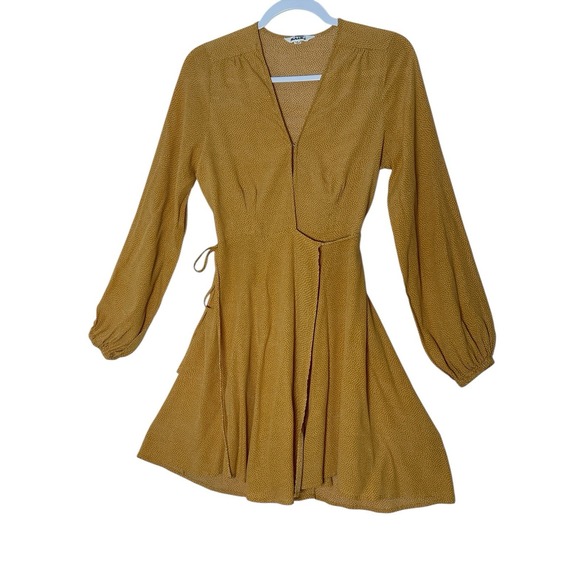 Rollas Dresses & Skirts - Rollas Dress‎ Women's Large Long Sleeve Fit & Flare Sundress  Mini Wrap Resort